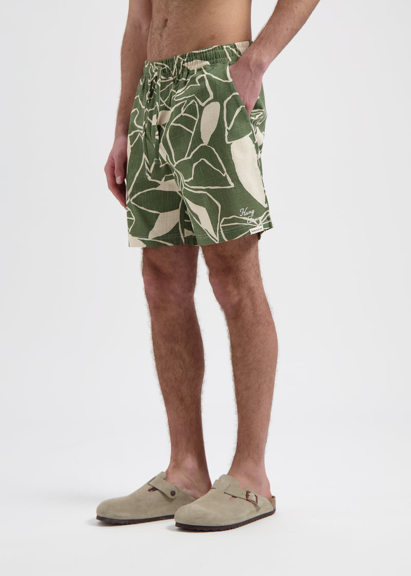 Plants Slub Short - Green