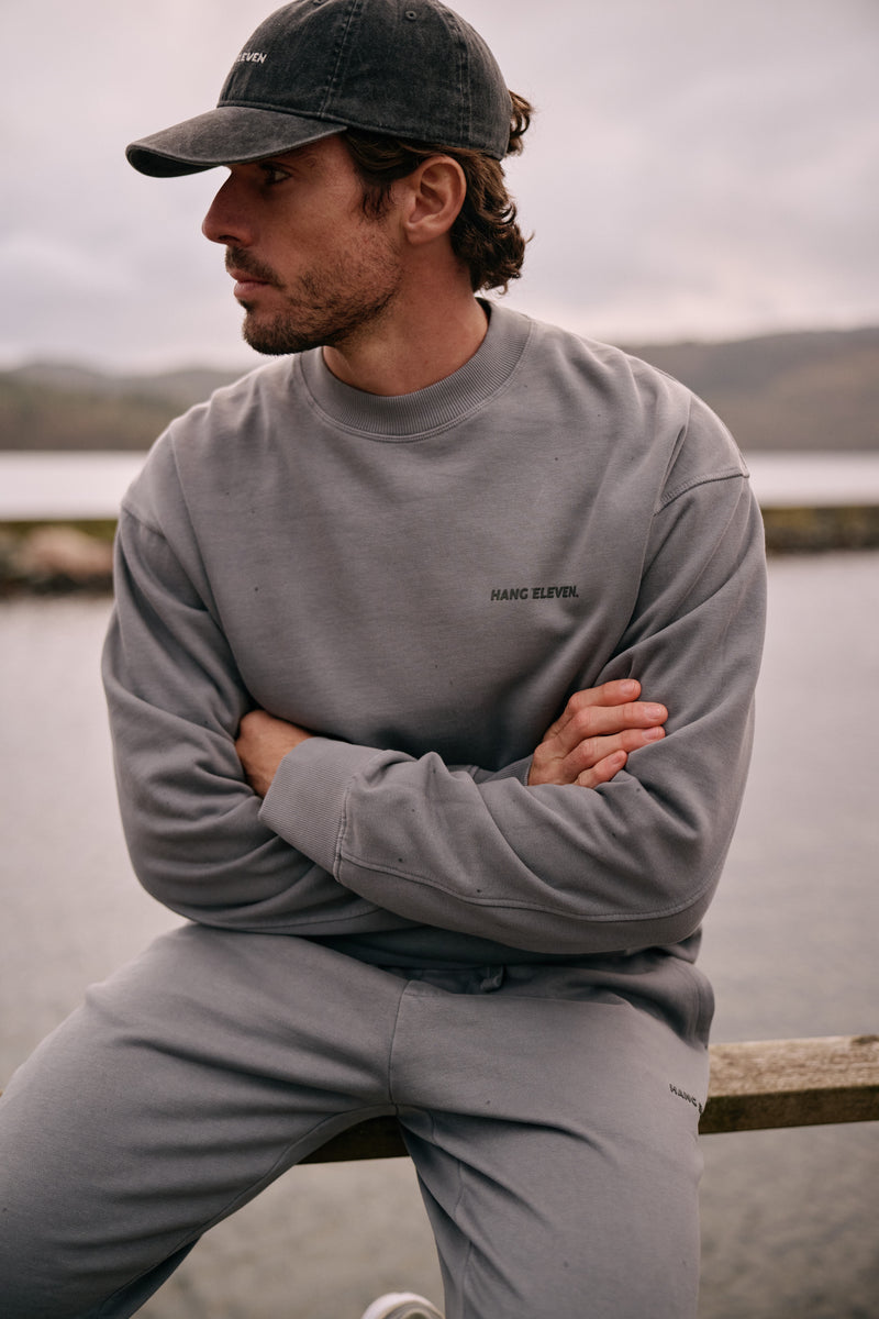 Premium Blanks Crewneck - Washed Grey
