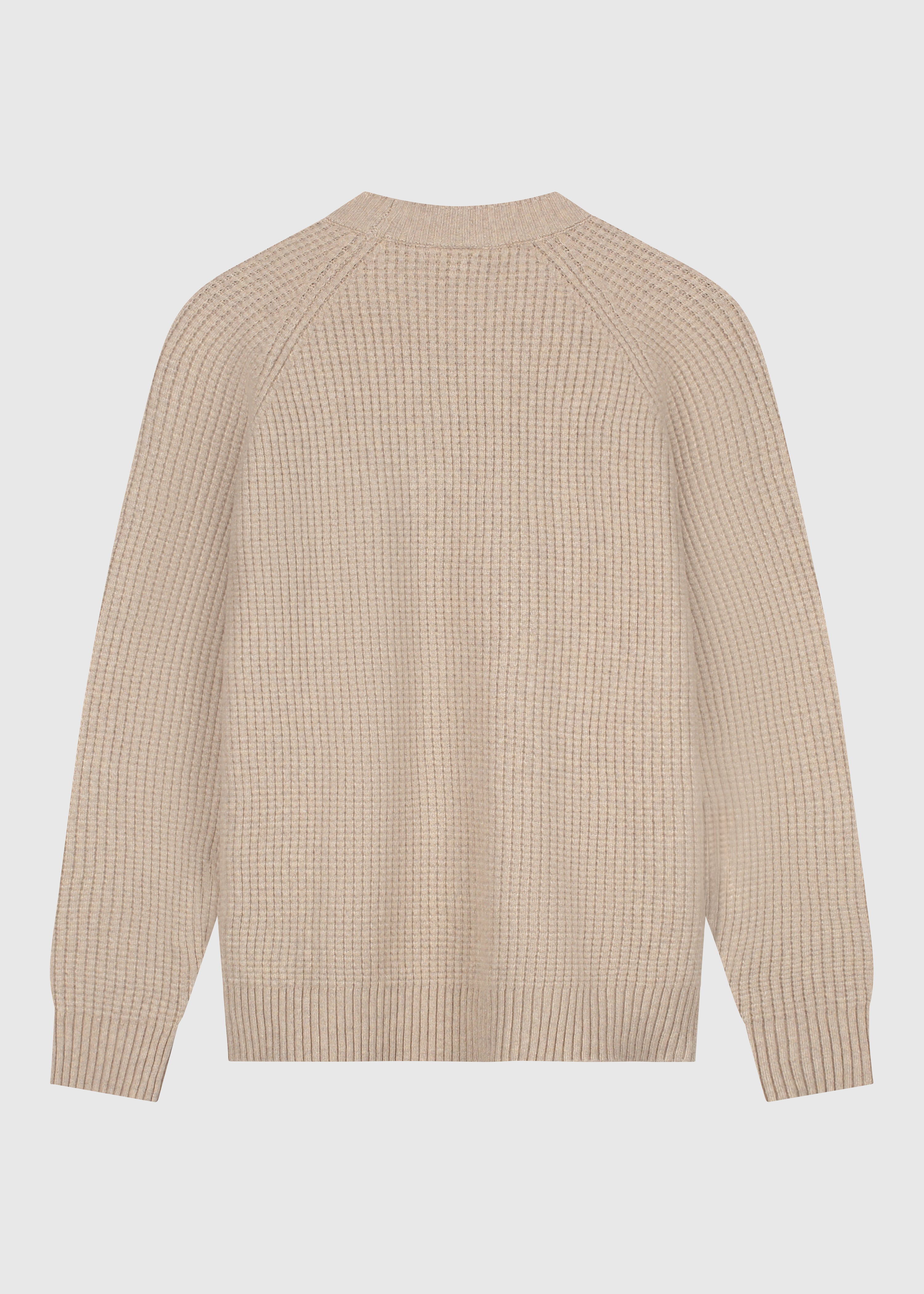 Soft Waffle Crewneck - Dark Sand