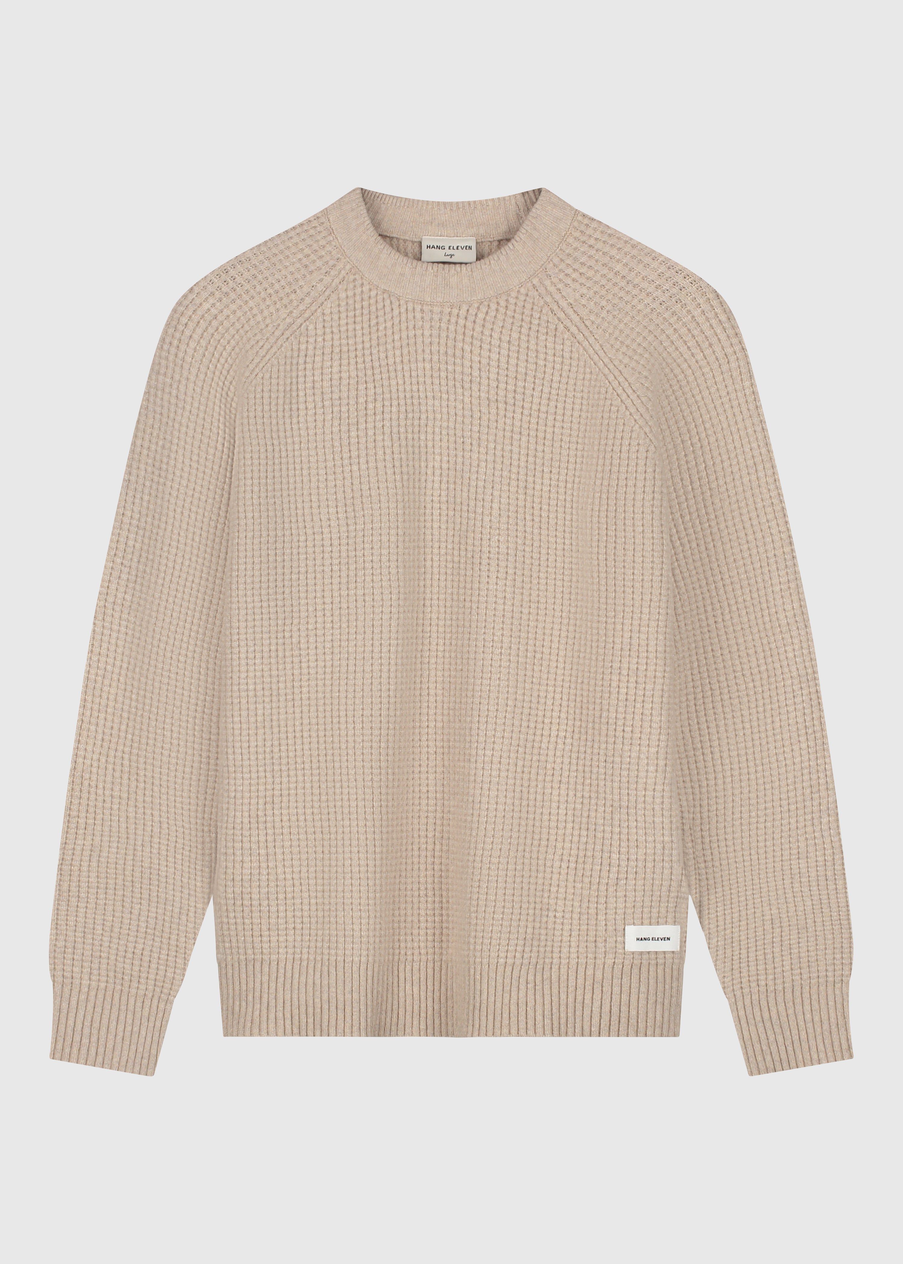 Soft Waffle Crewneck - Dark Sand