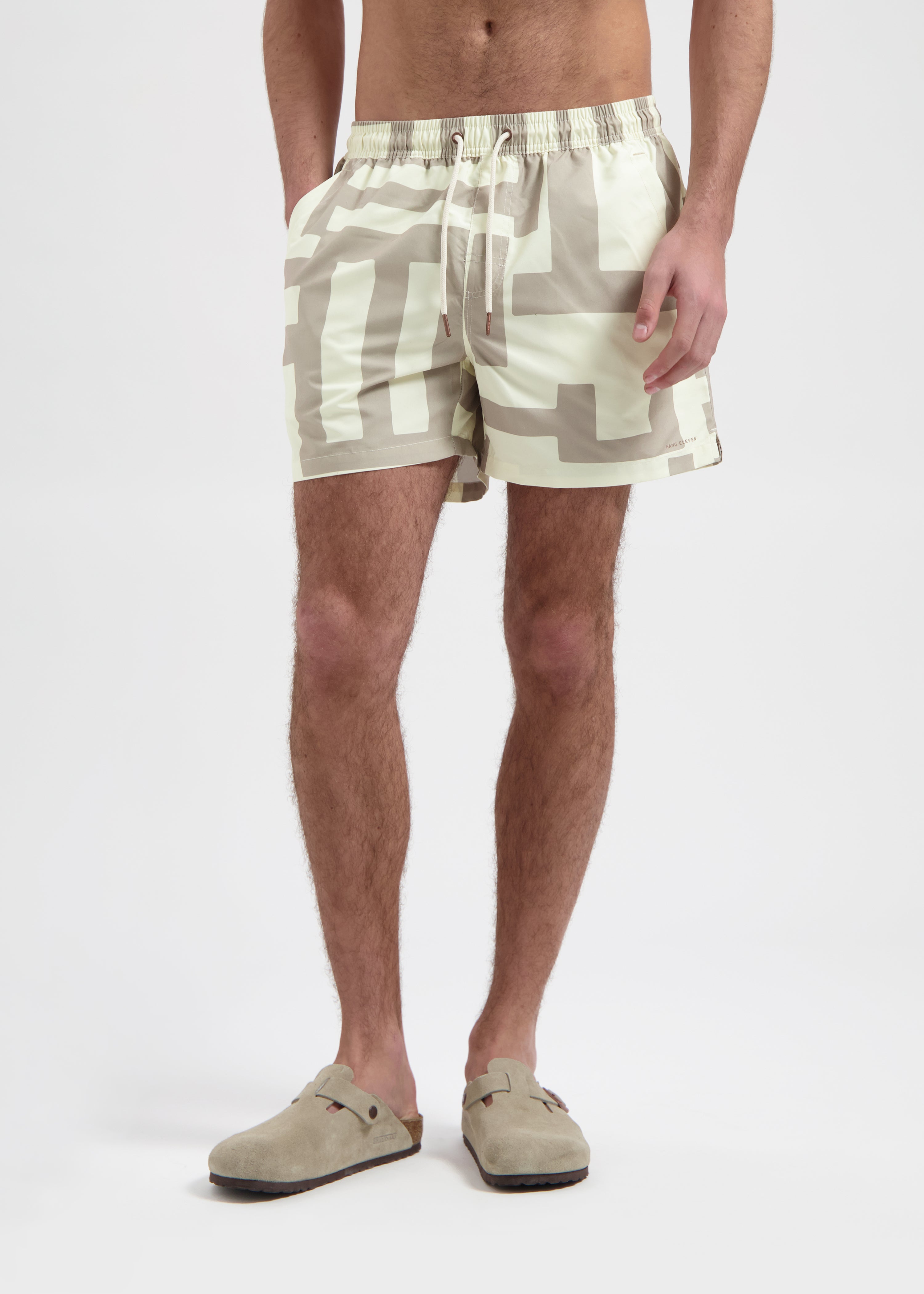Striped Swim Short - Sand