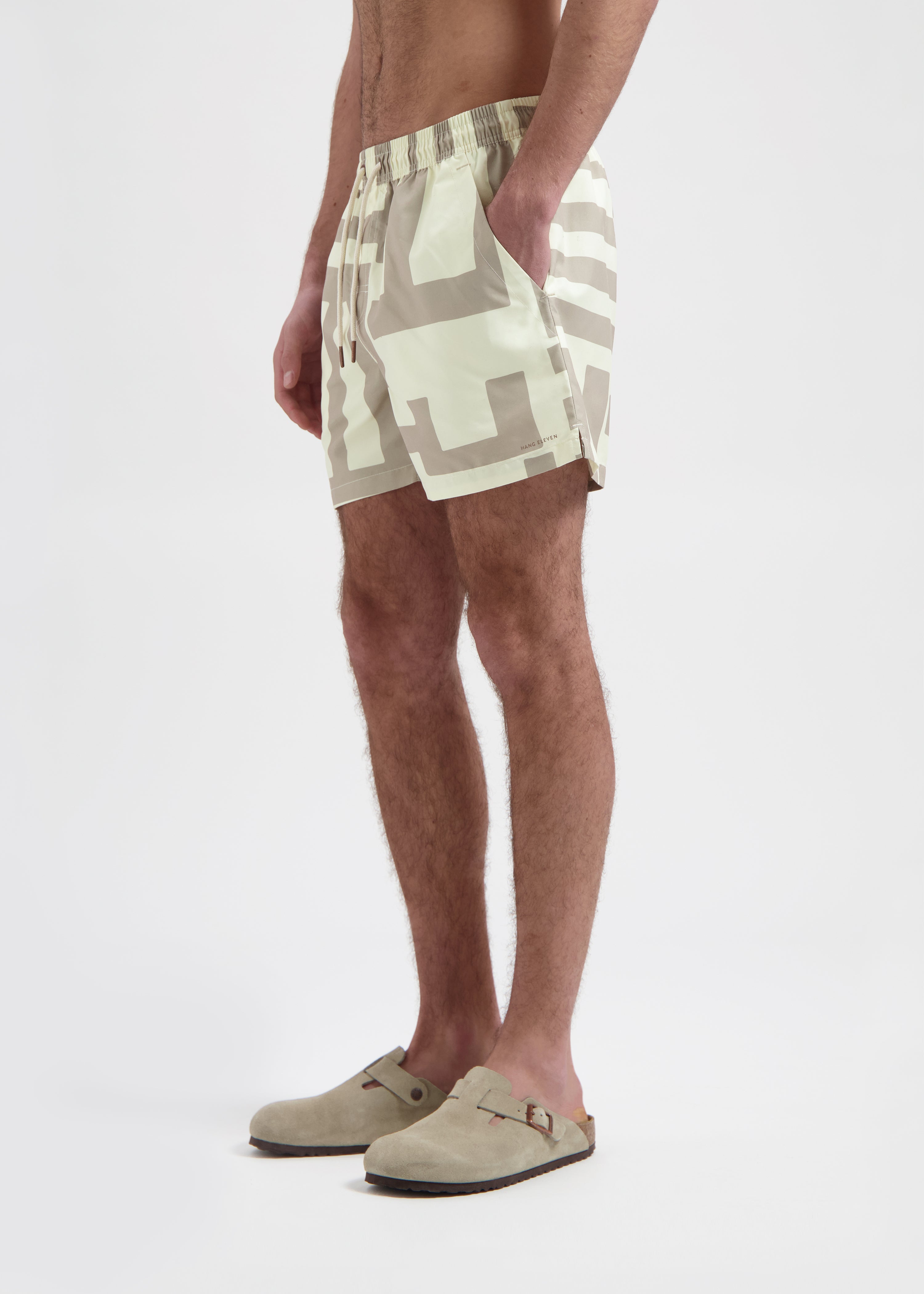 Striped Swim Short - Sand