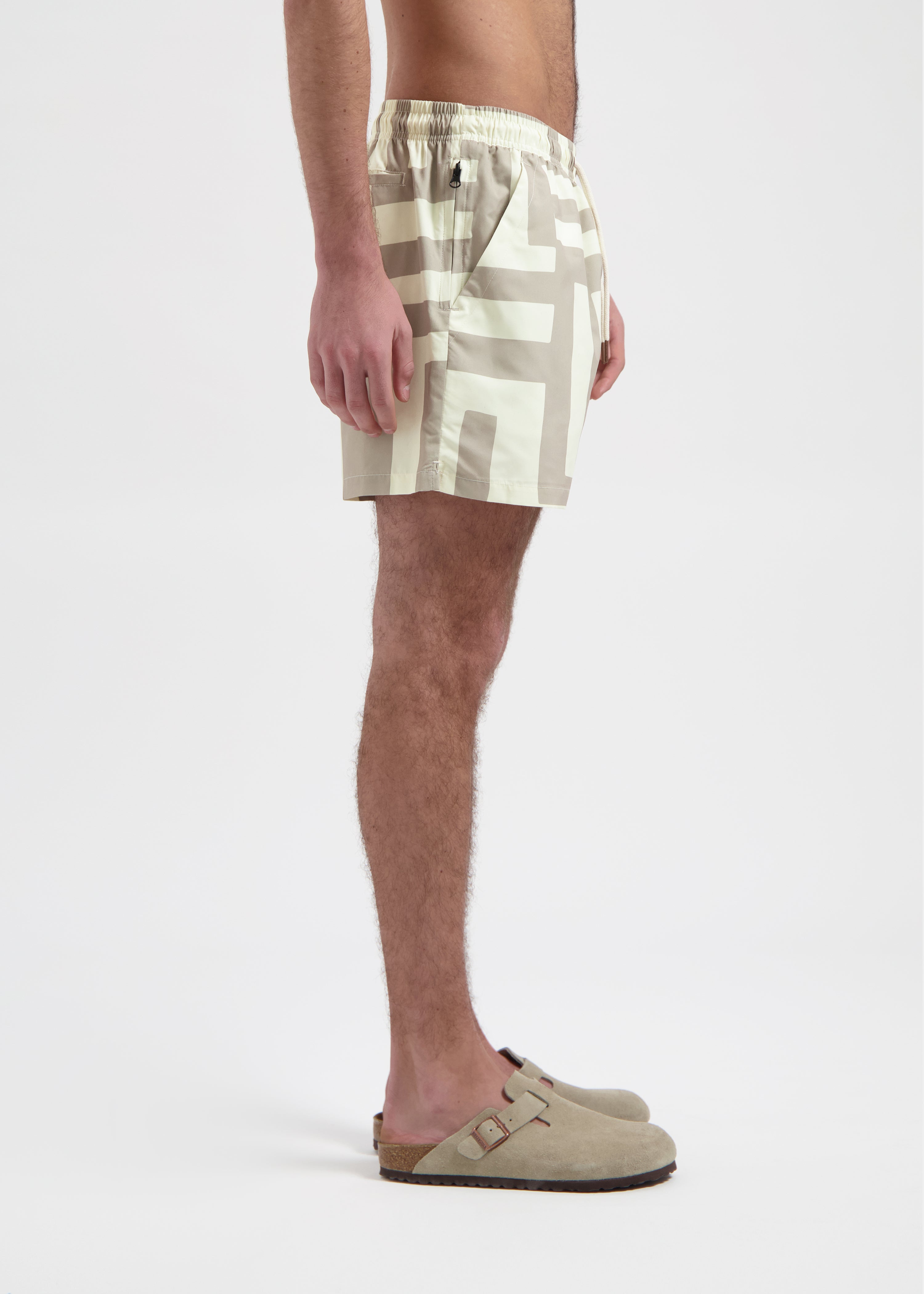 Striped Swim Short - Sand
