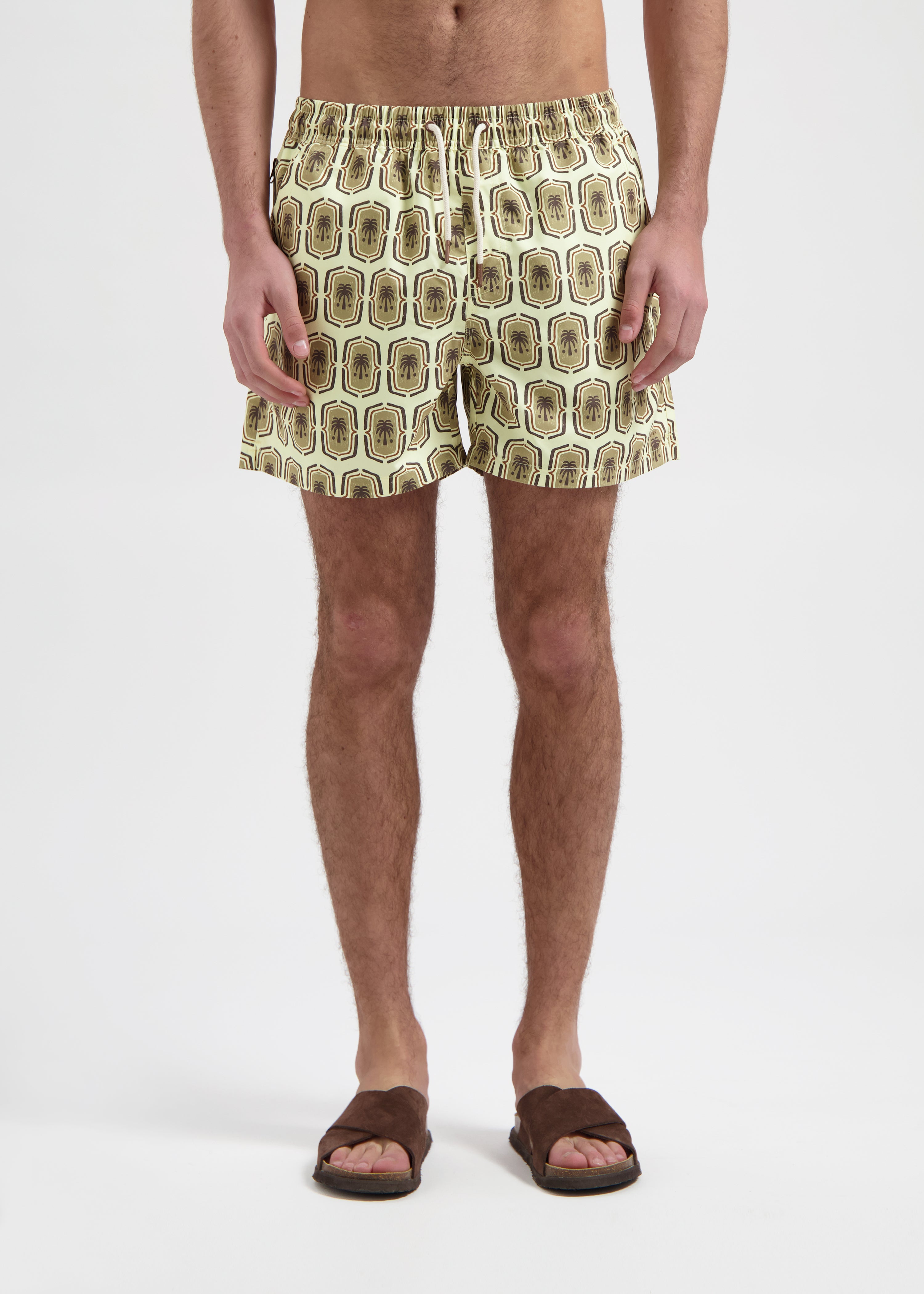 Palm Badge Swim Short - Sand
