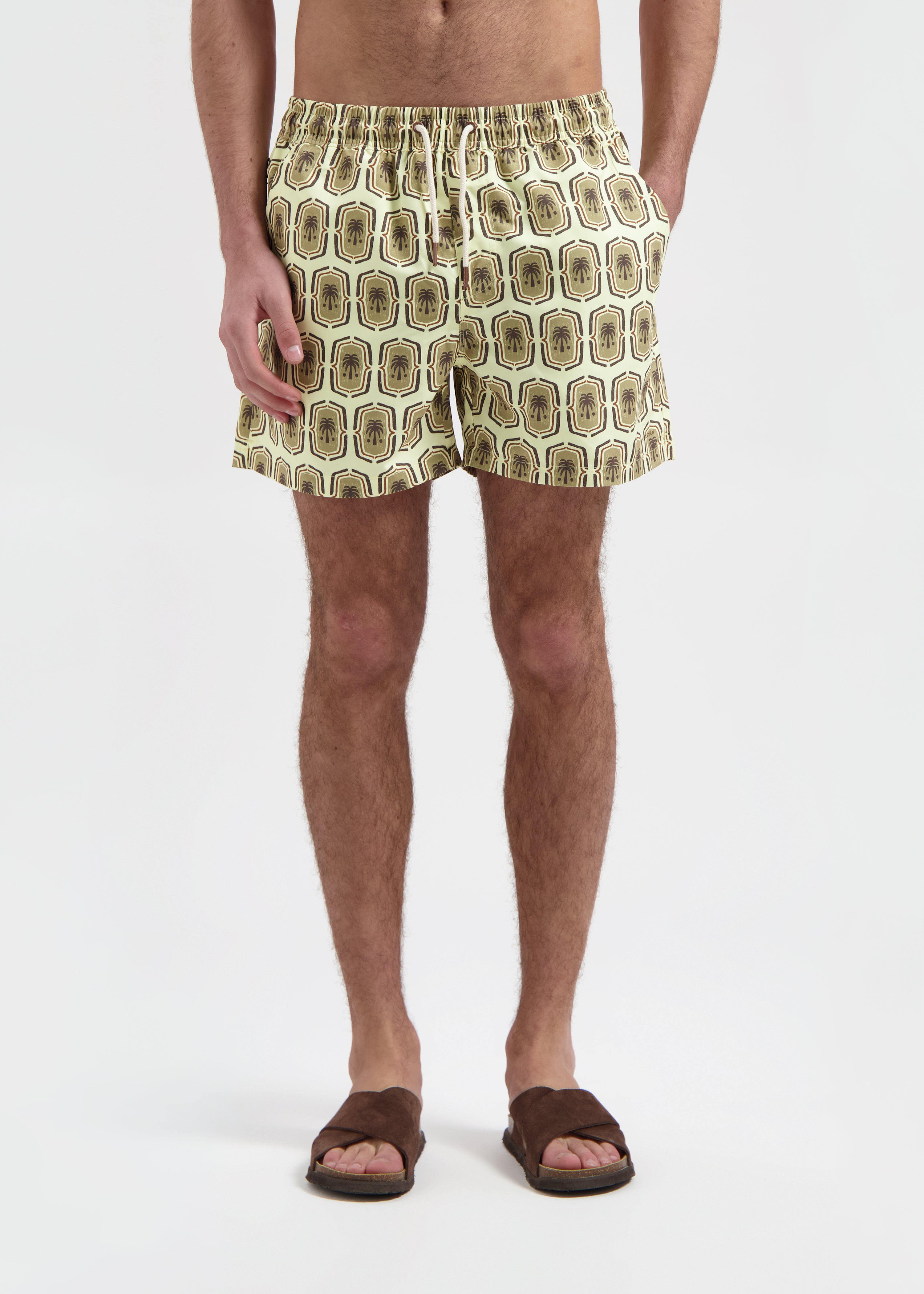 Palm Badge Swim Short - Sand