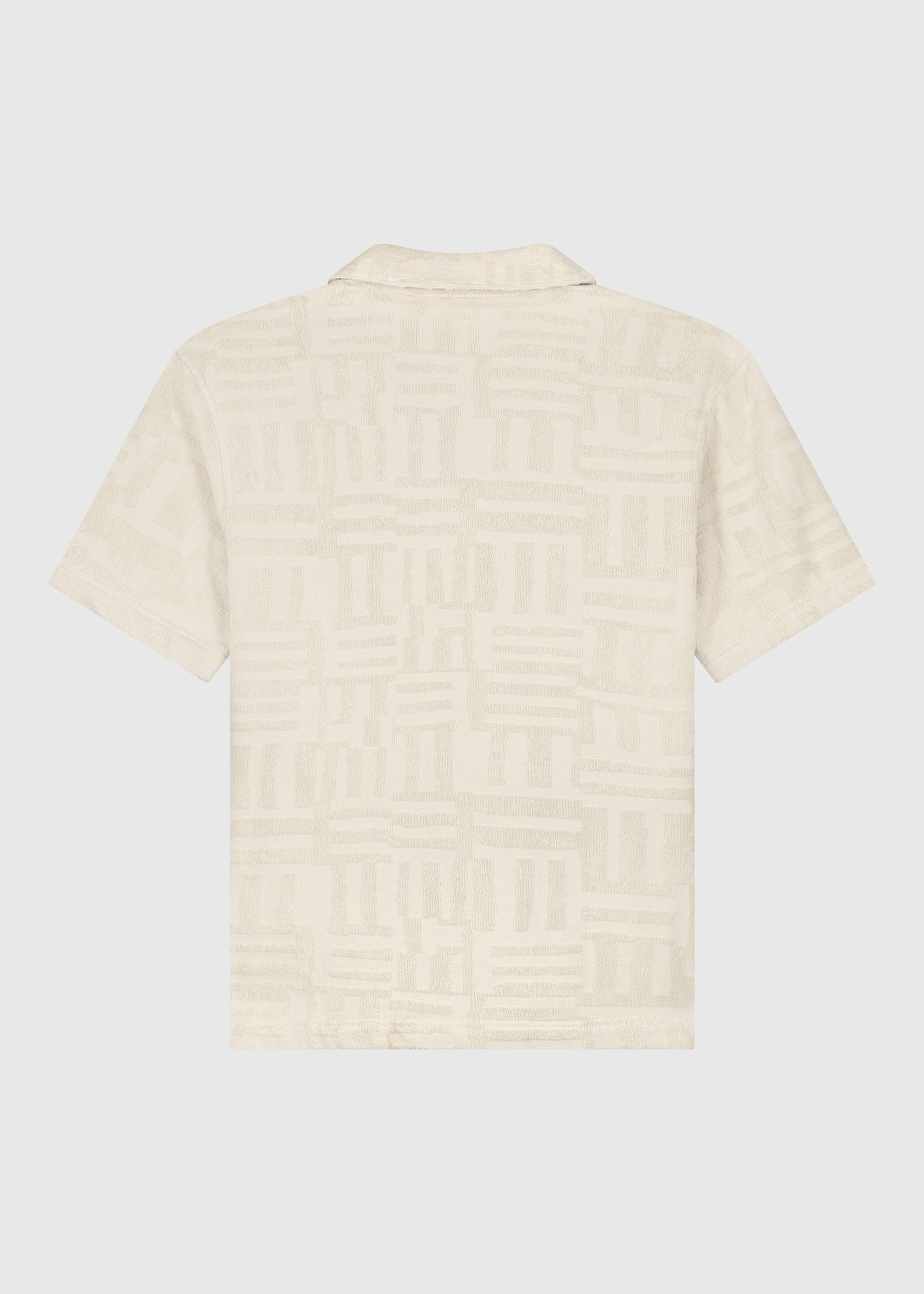Toweling Jacquard Shirt - Sand