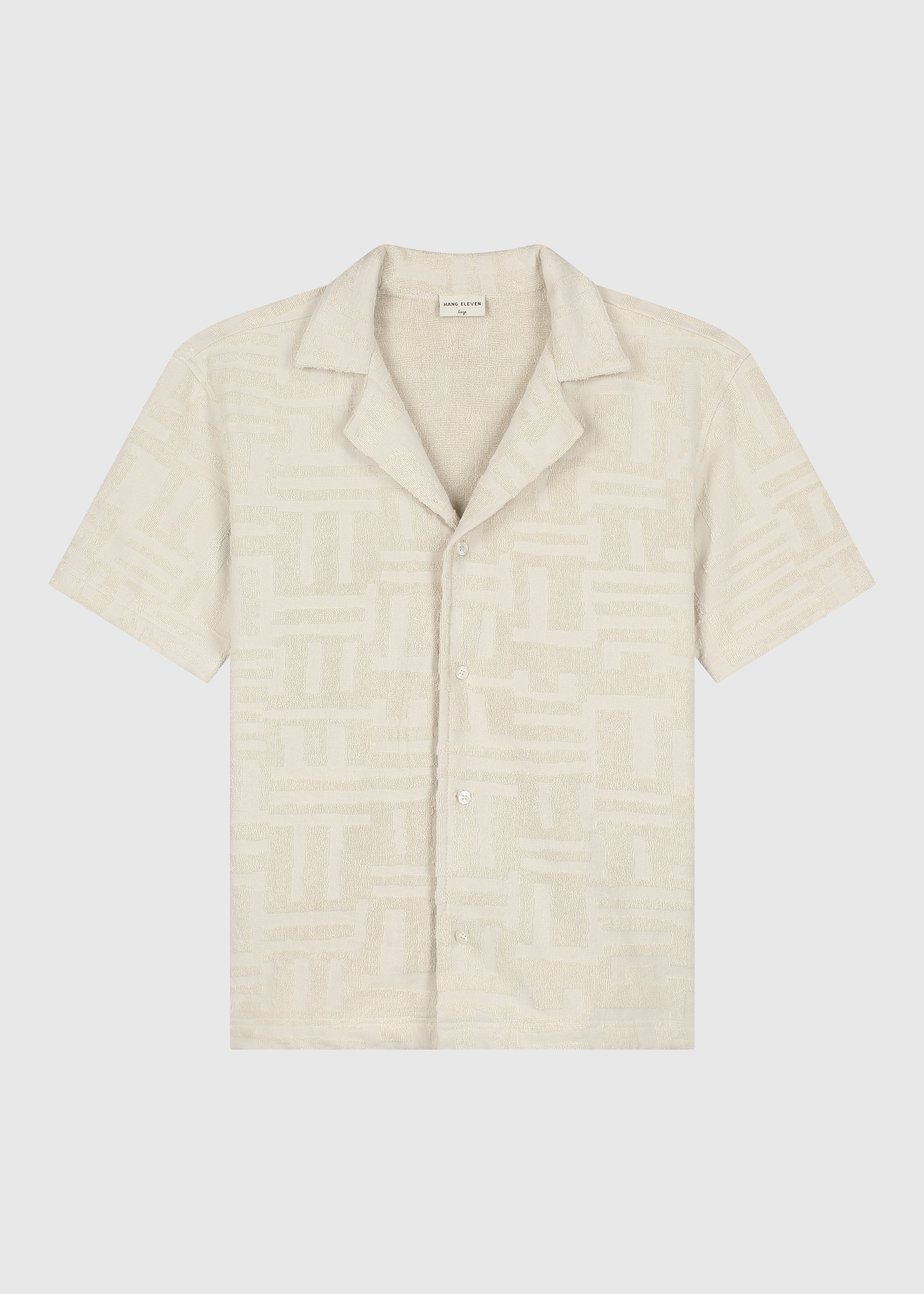 Toweling Jacquard Shirt - Sand
