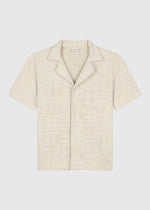 Toweling Jacquard Shirt - Sand