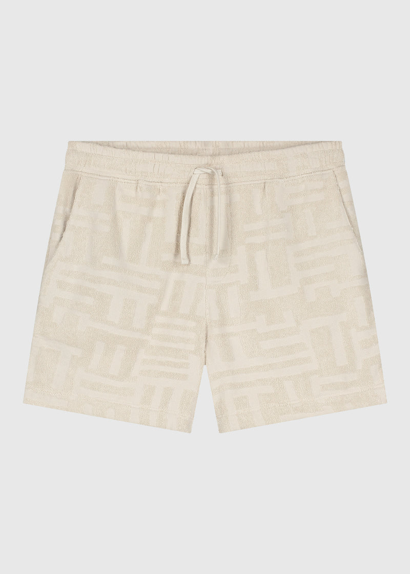 Toweling Jacquard Short - Sand