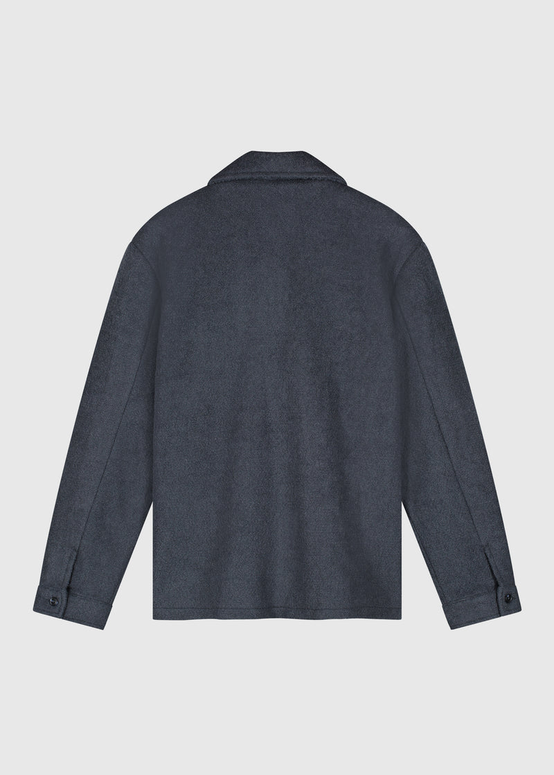 Premium Wool Jacket - Navy Blue