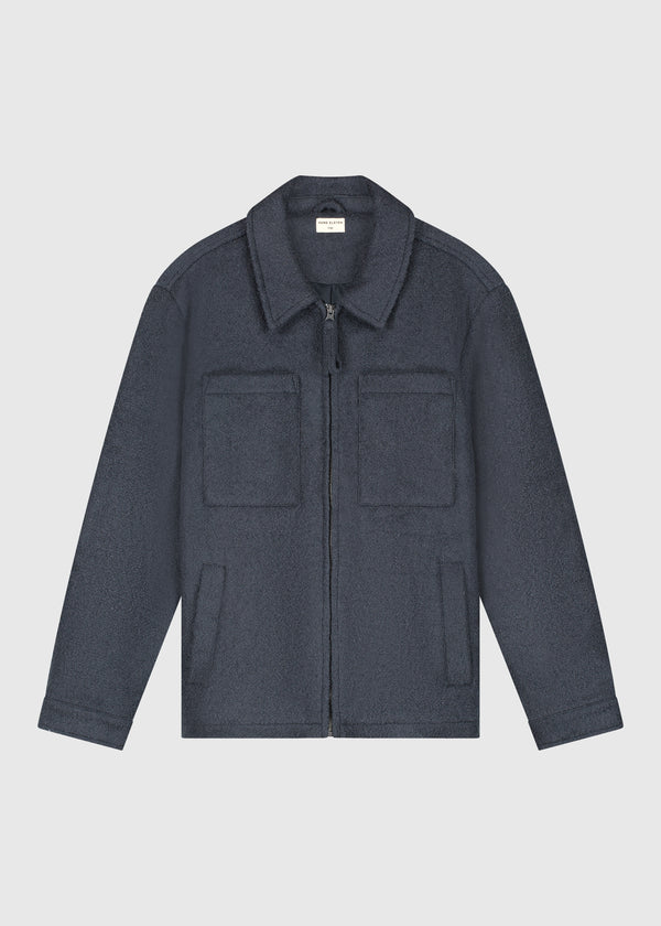 Premium Wool Jacket - Navy