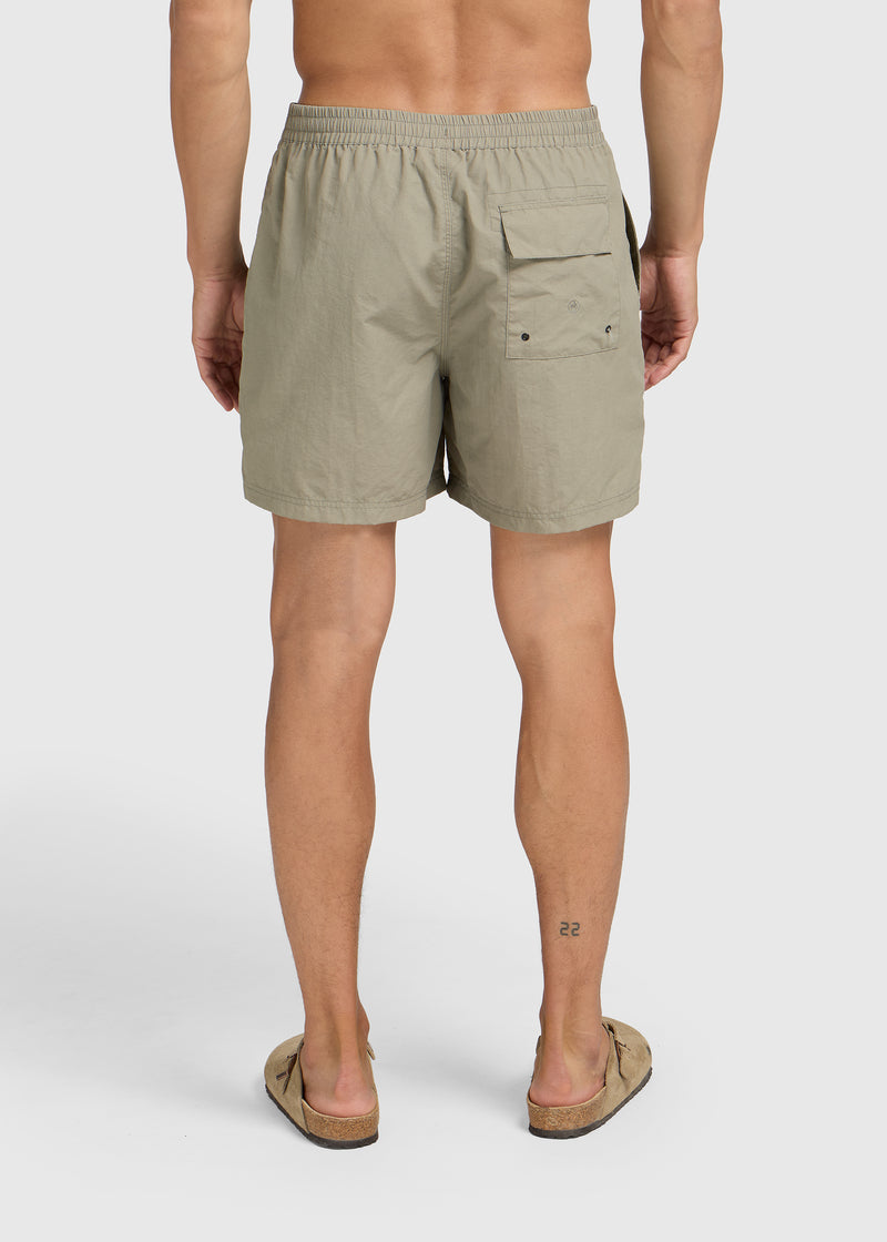 Short de bain délavé - Vert ardoise