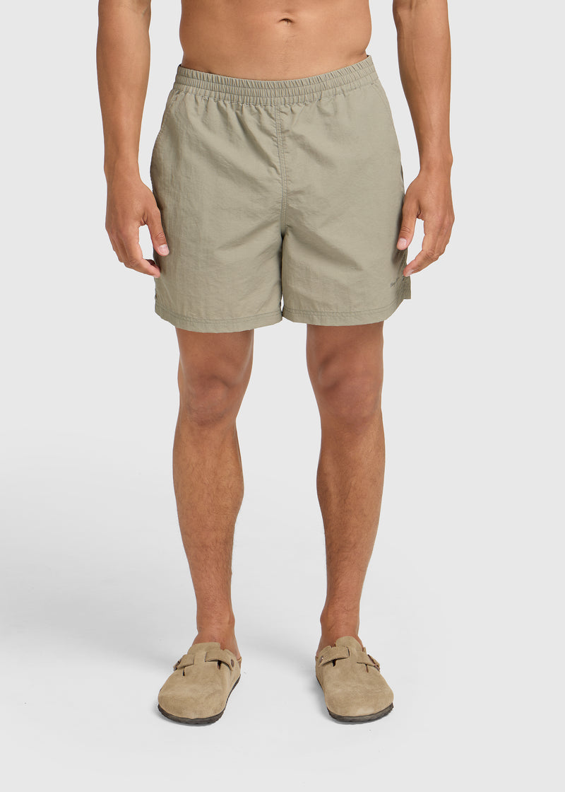 Short de bain délavé - Vert ardoise
