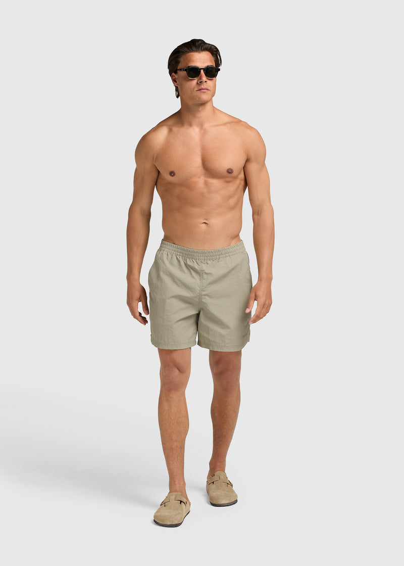 Short de bain délavé - Vert ardoise