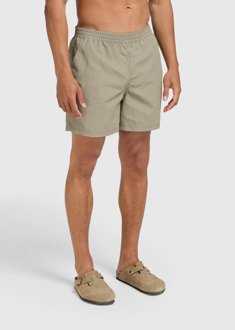 Short de bain délavé - Vert ardoise