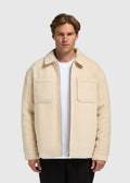 Padded Overshirt - Sand Melange