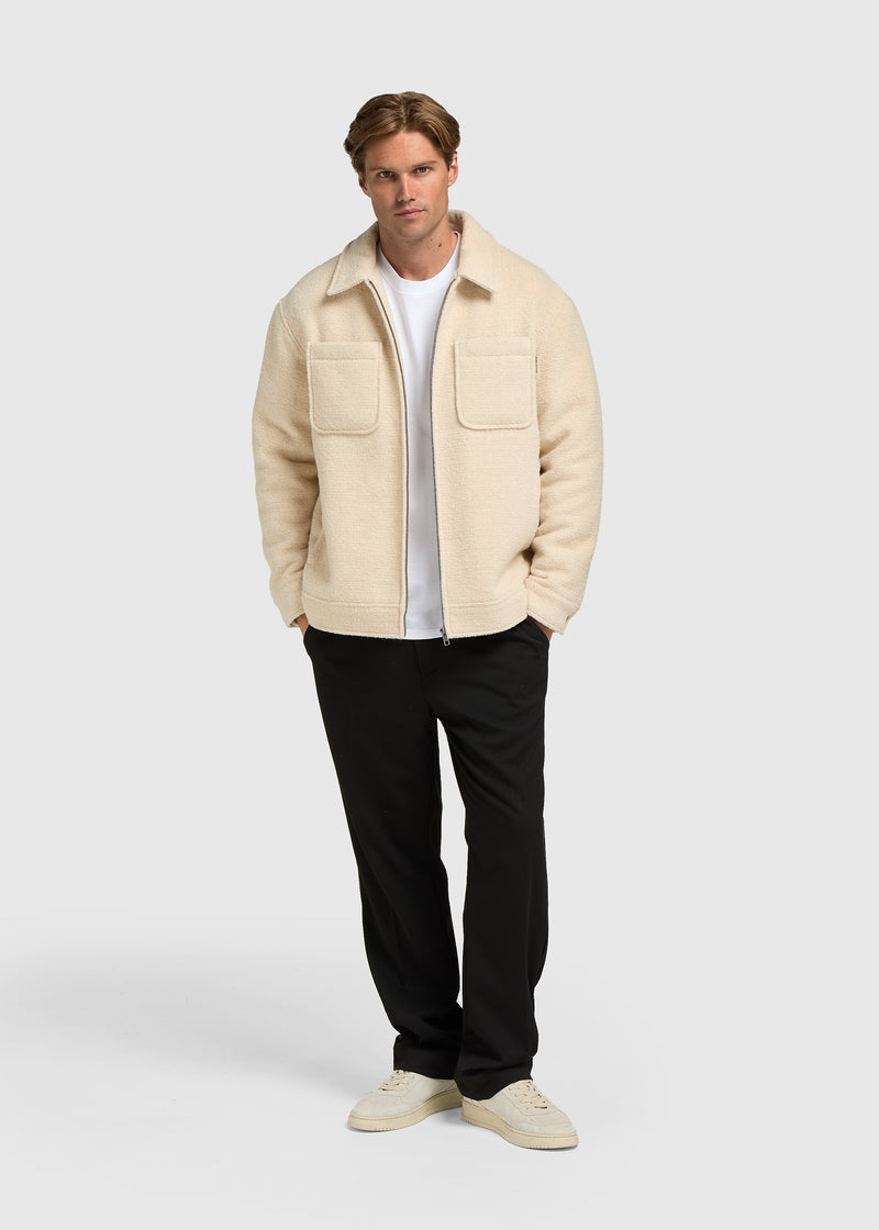 Padded Overshirt - Sand Melange