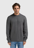 Col rond en tricot de qualité supérieure - Anthracite