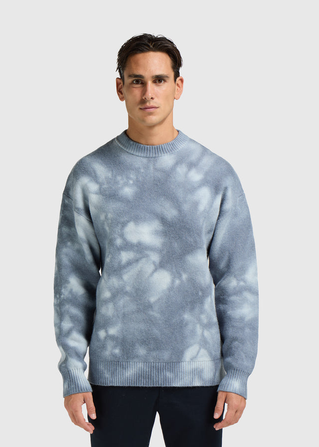 Cloud Knit Rundhalsausschnitt – Hellblau