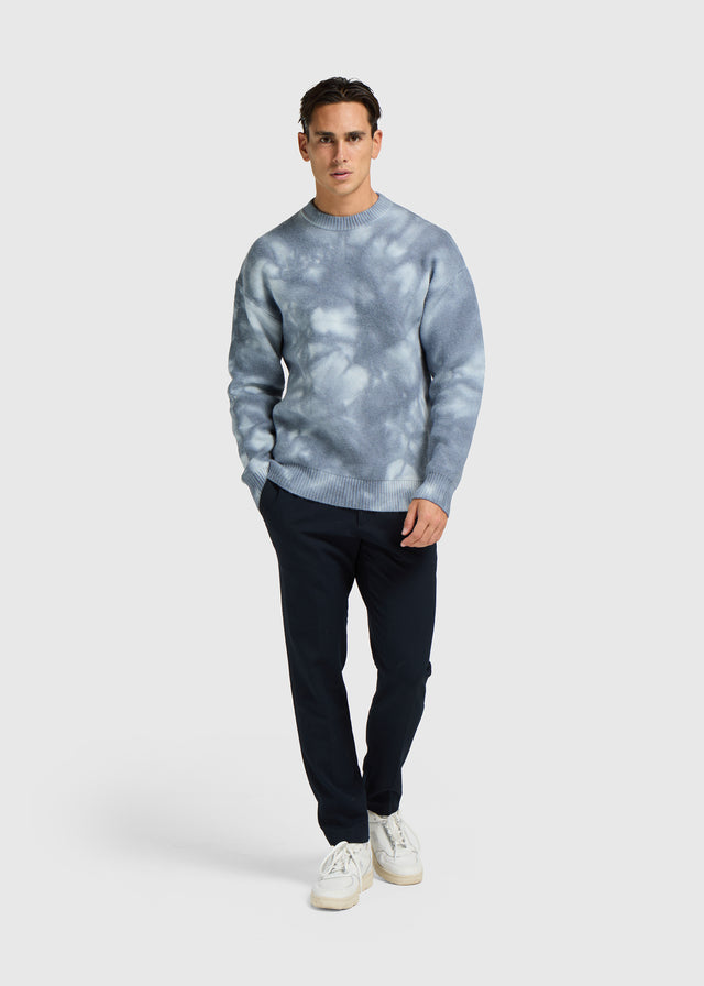 Cloud Knit Rundhalsausschnitt – Hellblau
