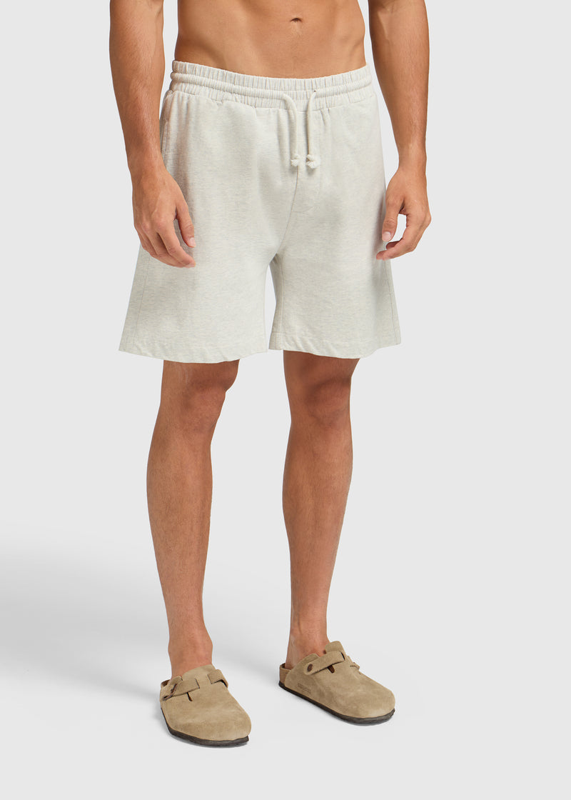 Loungewear-Shorts – Grau Meliert
