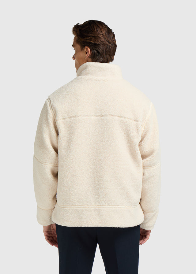 Teddy Tape Jacke - Weißer Sand