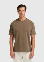 Clean Basic Tee - Washed Brown