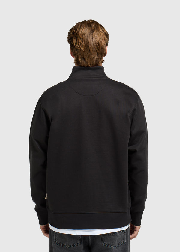Clean Half Zip Sweater - Moonless Night