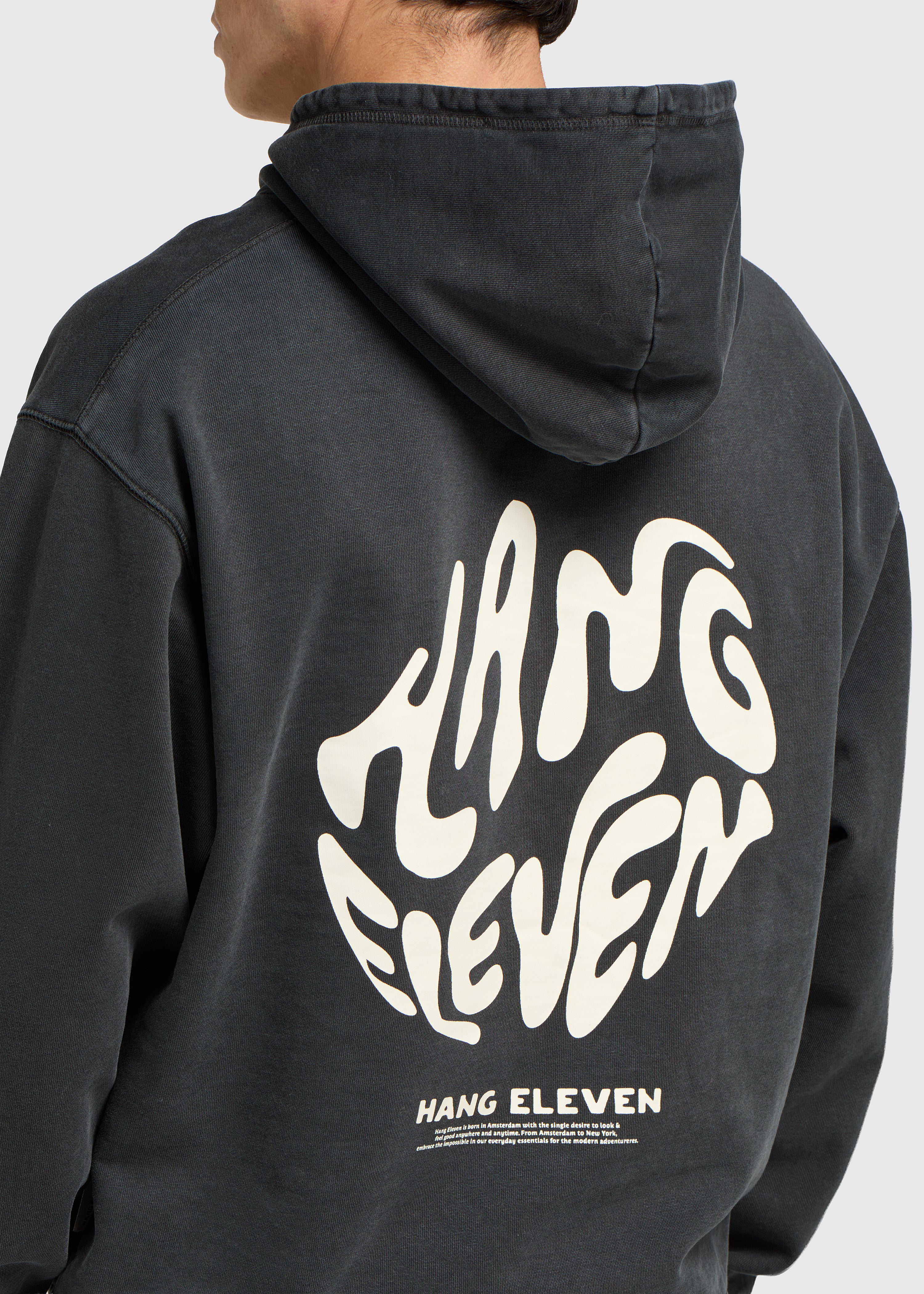 Sweat à capuche Wavy Brand - Délavé à l'acide