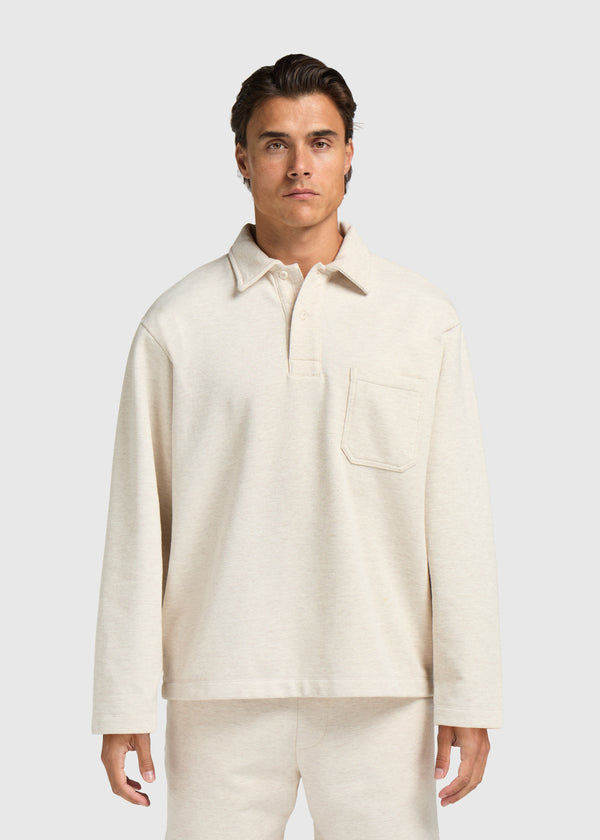 Vintage Washed Pocket Polo - Sand