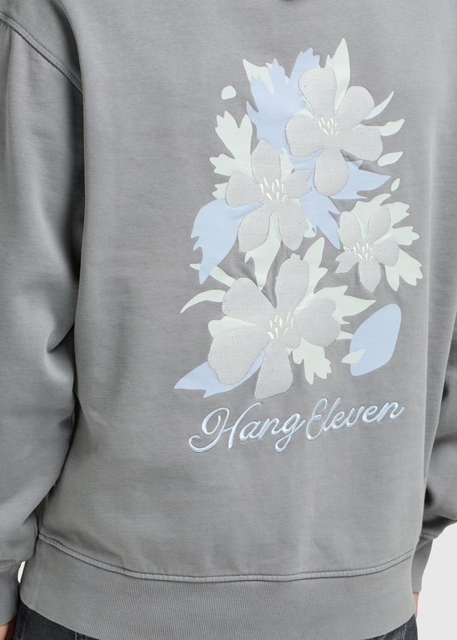 Sweat à capuche Blossom - Gris pierre