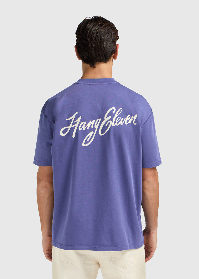 Cursive Tee - Kobalt Blue