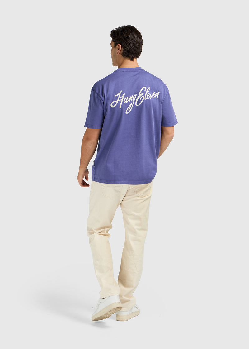 Cursive Tee - Kobalt Blue