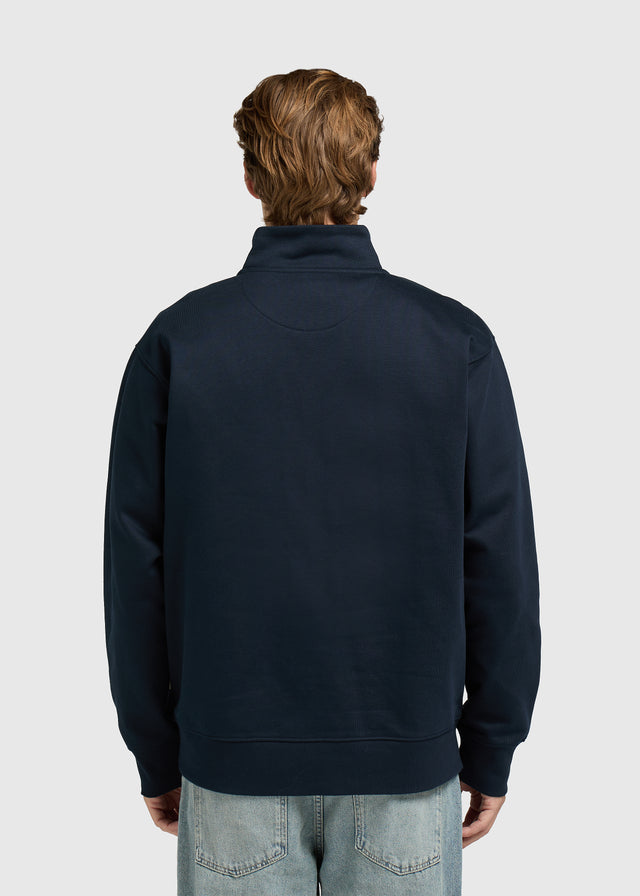 Clean Half Zip Sweater - Ombre Blue