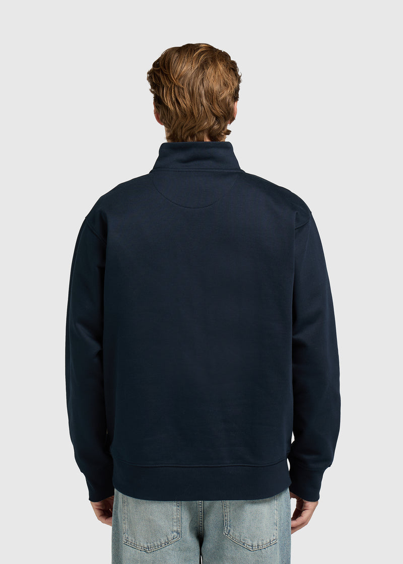 Clean Half Zip Sweater - Ombre Blue