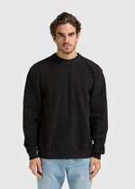Structure Knit Crewneck - Off Black