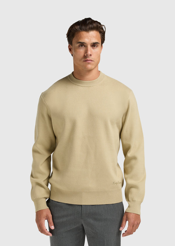 Compact Knit Crewneck - Light Green
