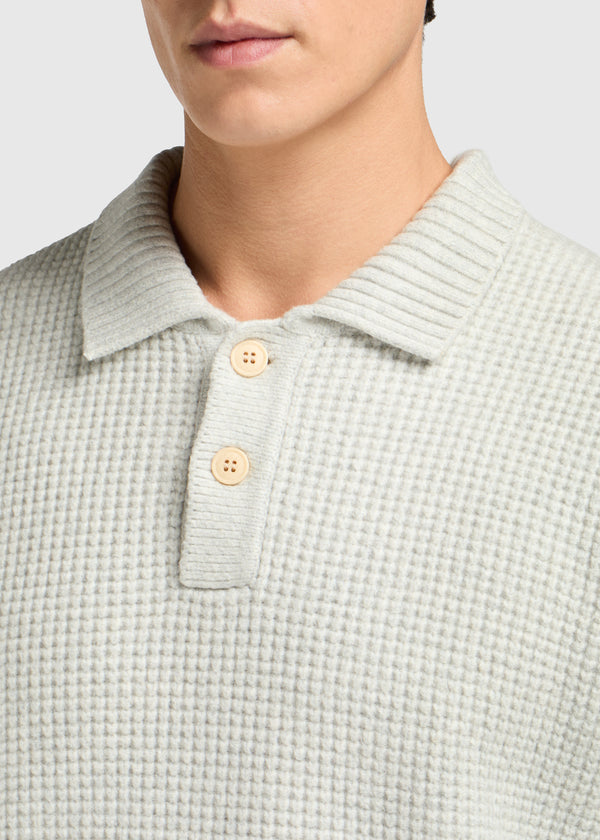 Heavy Structure Polo - Grey Melee