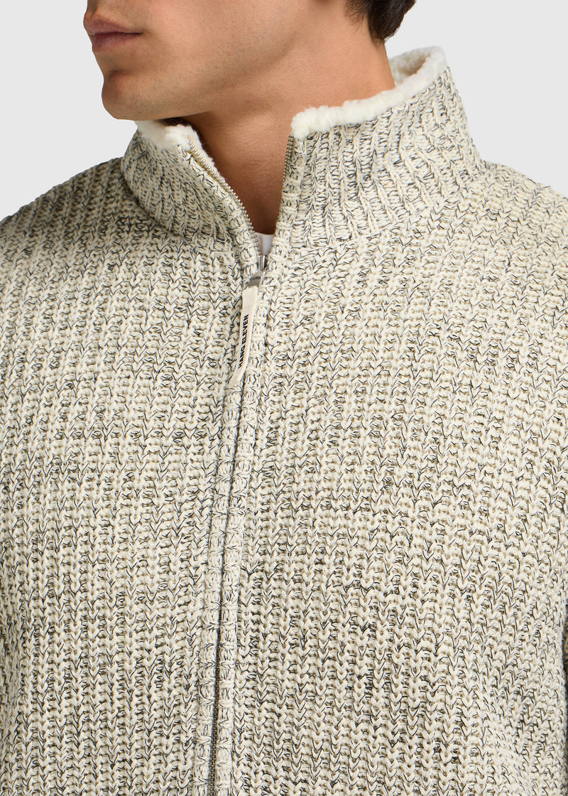 Heavy Knit Vest - Grey Melee