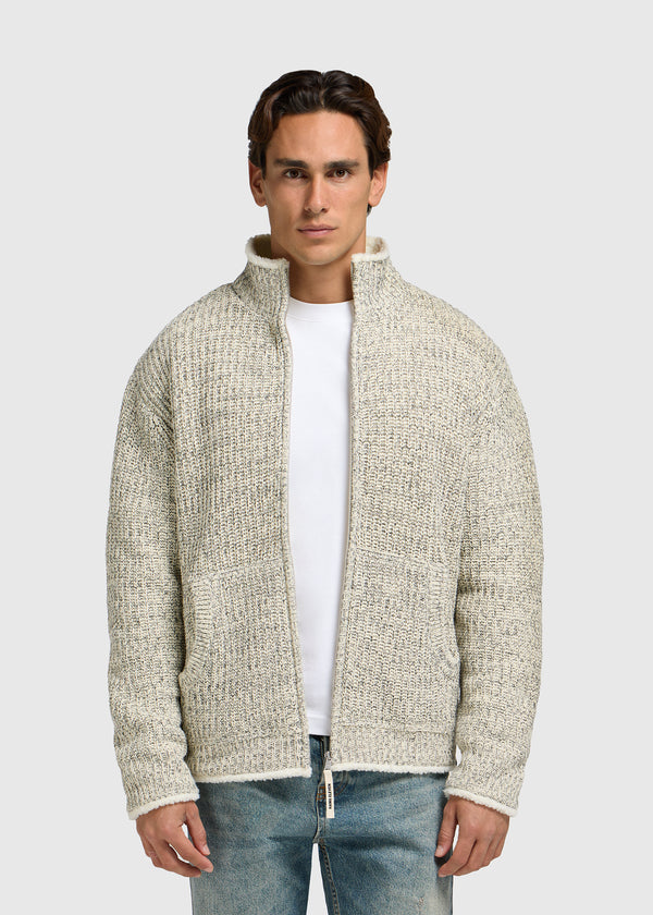 Heavy Knit Vest - Grey Melee