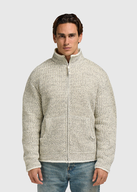 Heavy Knit Vest - Grey Melee
