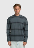Lennon Gestreiftes Langarmshirt – Blau