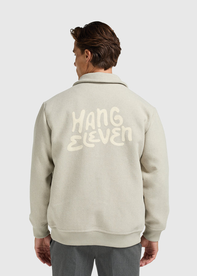Collegejacke - Grün meliert