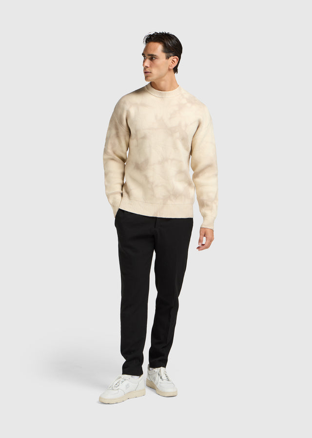 Col rond en tricot Cloud - Sable