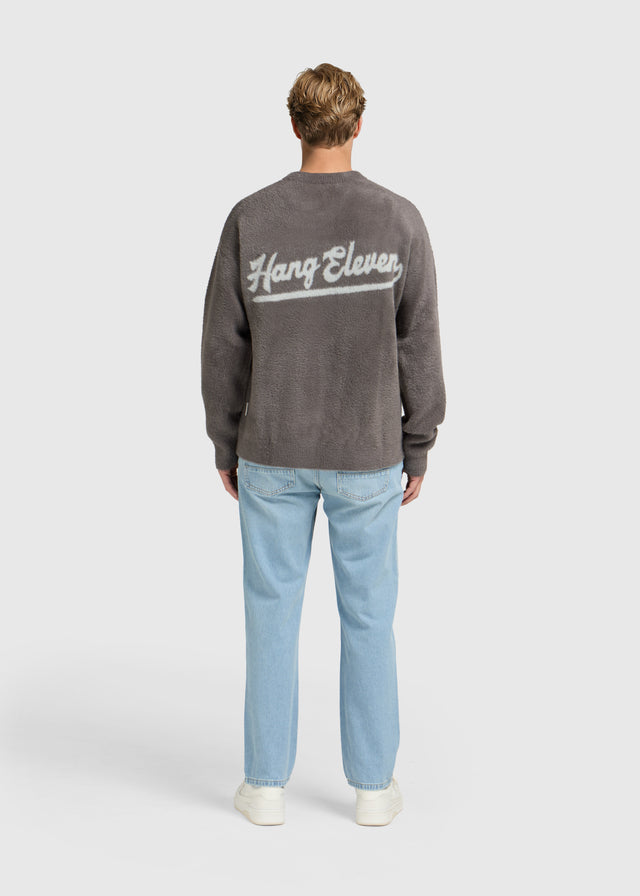 Pull ras du cou Hairy Brand - Anthracite