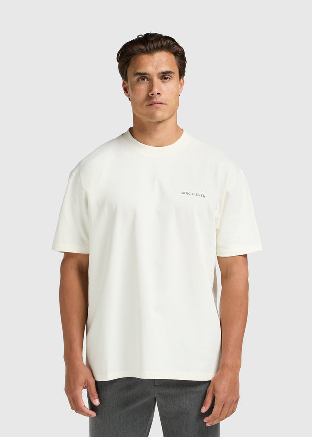 T-shirt Life - Blanc cassé