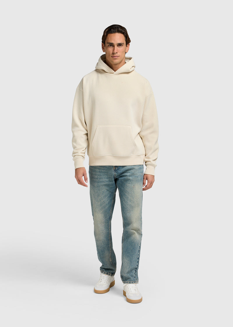 Waffle Artwork Hoodie - Sand