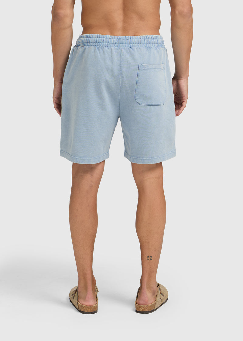 Washed Essential Sweat Short - Light Blue