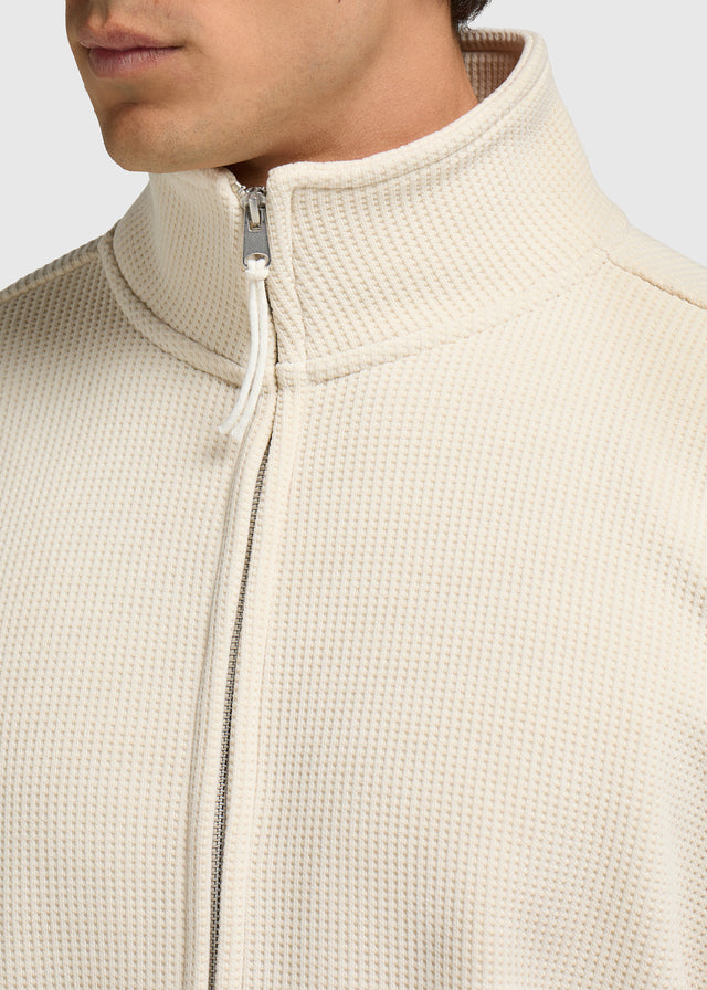 Waffle Full Zip - Sand