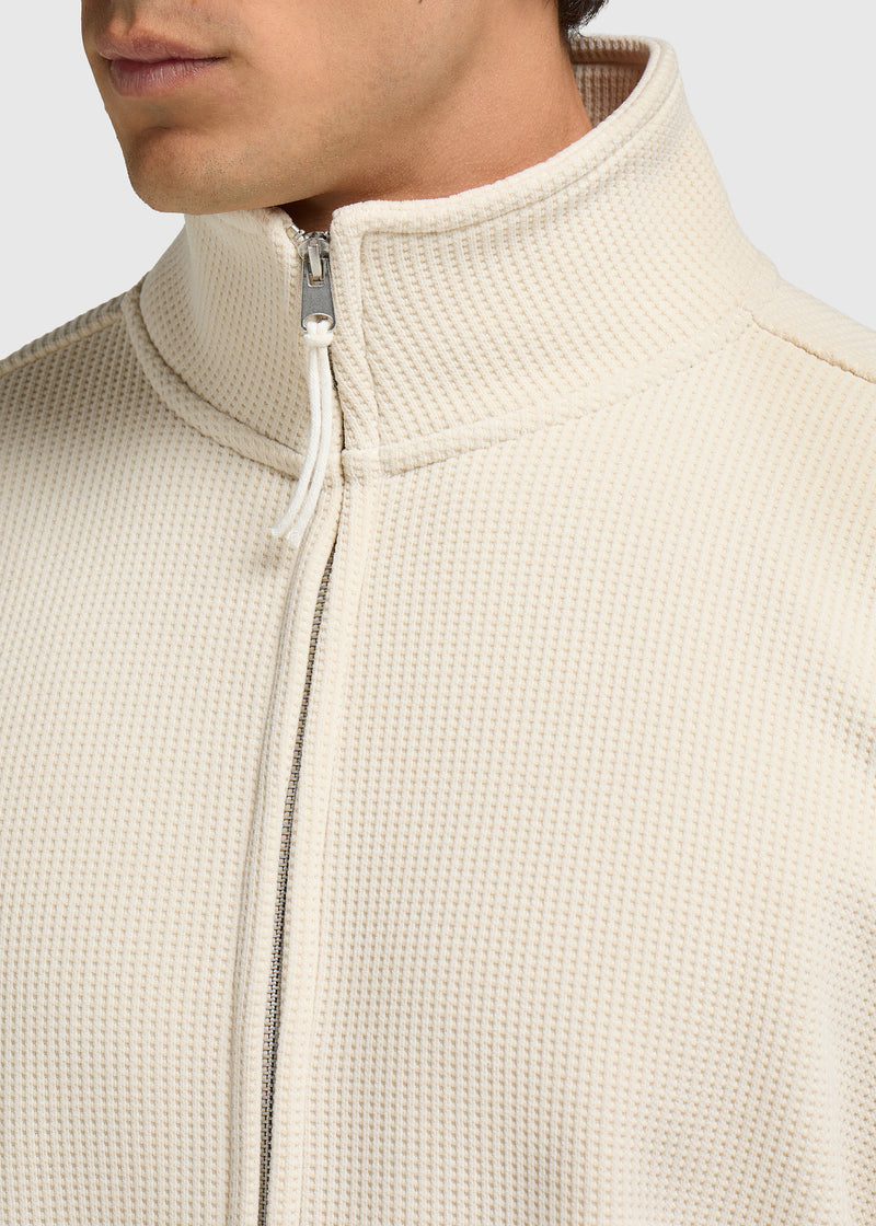 Waffle Full Zip - Sand